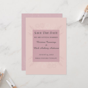 Fleur de Satin Hochzeitsankündigung "Save The Date Einladung