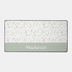 Fleur de sauvage aquarelle sauge Nom personnalisé