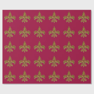 Fleur de Scarlet glatt Geschenkpapier
