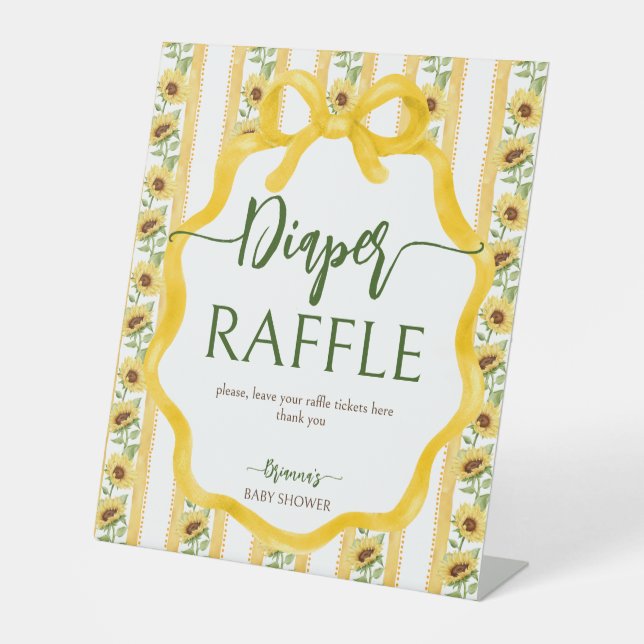 Fleur de soleil bébé en fleurs panneau de table bé (Recto)