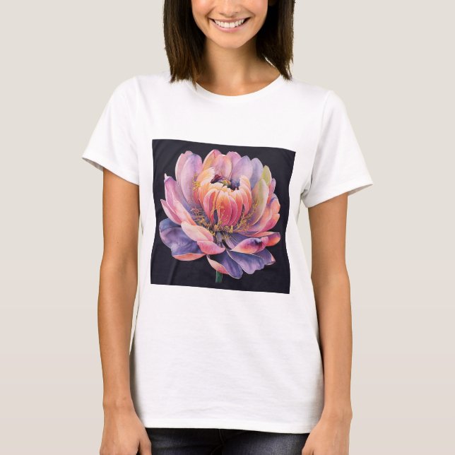 Fleur de t-shirt femme design (Devant)
