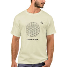 Fleur de T-shirt vivant de visite de Gandhi