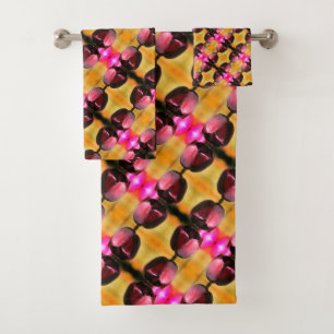 Fleur de tulipe violette foncée Motif Abstrait