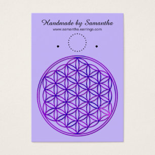 Fleur de vie / Blume des Lebens - bleu rose