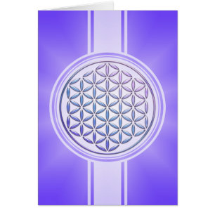 Fleur de vie / Blume des Lebens - timbre violet