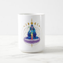 Fleur de vie chakra déesse v2 classique mug