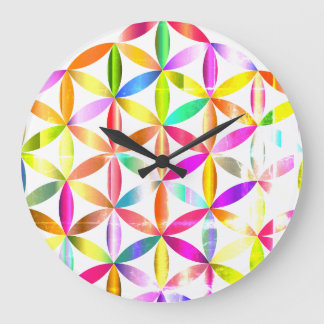 Fleur de vie Géométrie sacrée Design Horloge mural
