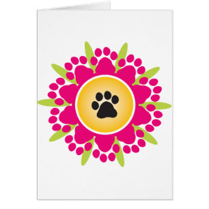 Fleur d'empreintes de pattes