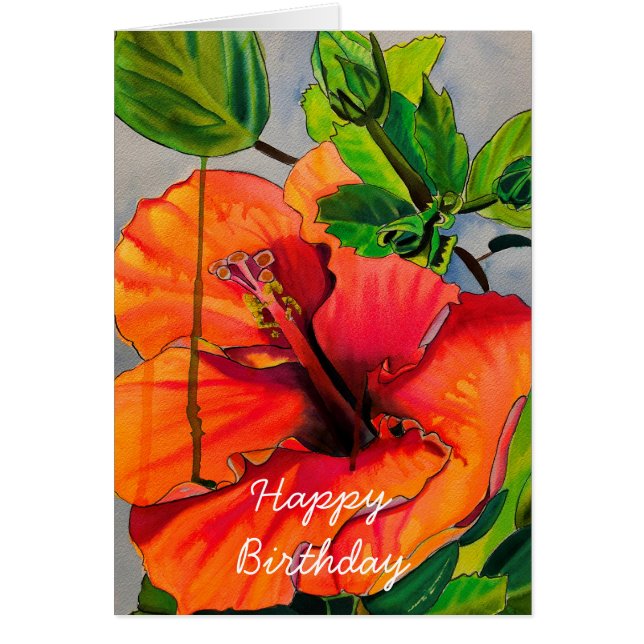 Fleur d'Hibiscus du néon tropical (Devant)