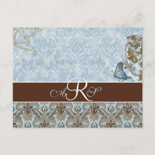 Fleur di Lys Damask vs 2 - UAWG Response Card RSVP Karte