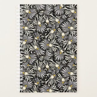 Fleur d'iris noir et blanc