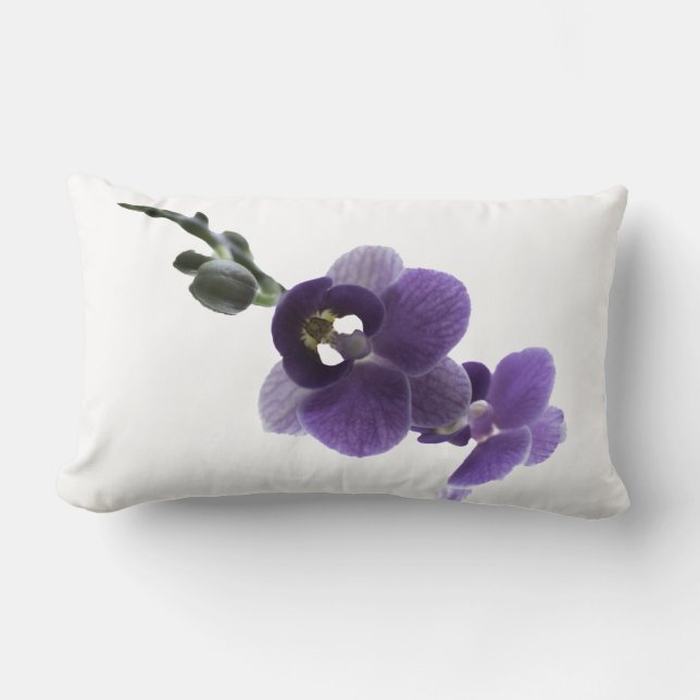 Fleur d'orchidée violette, Oreiller à lancer (Recto)