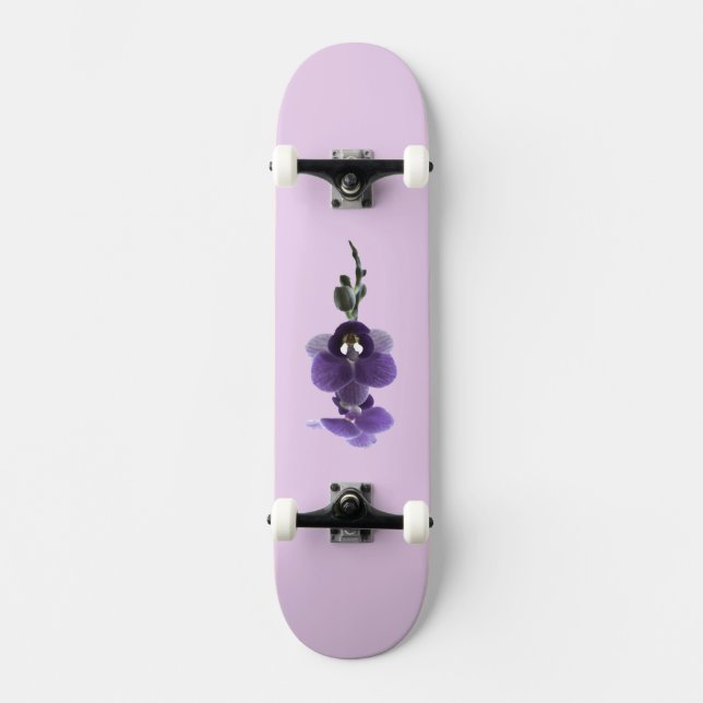 Fleur d'orchidée violette, Skateboard (Recto)