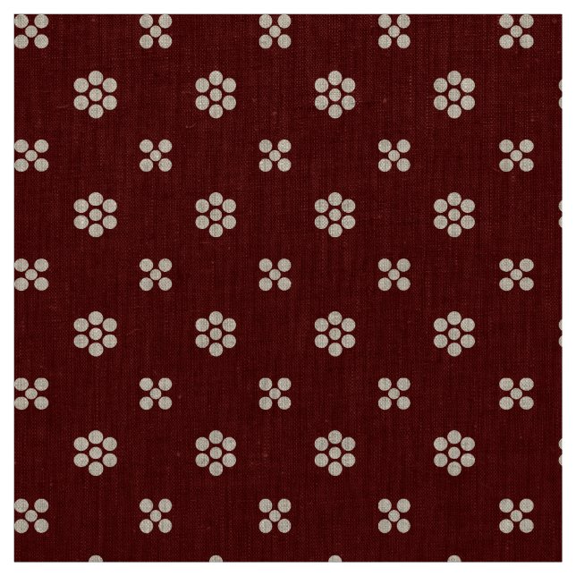 Fleur Dot - Burgundy Stoff (Muster)