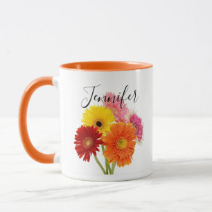 Fleur du mois de naissance-Avril tasse personnalis