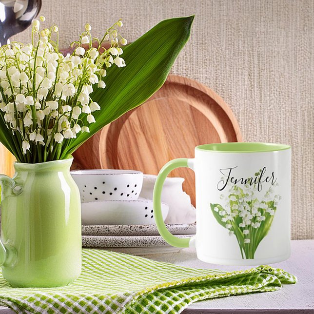Fleur du mois de naissance - Mai mug personnalisée (Créateur téléchargé)
