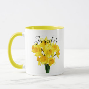 Fleur du mois de naissance-Mars tasse personnalisé