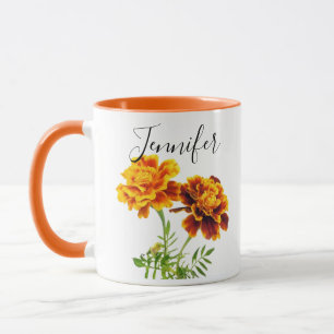 Fleur du mois de naissance-Octobre tasse personnal