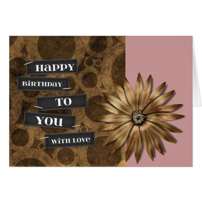 Fleur en bronze (Devant horizontal)