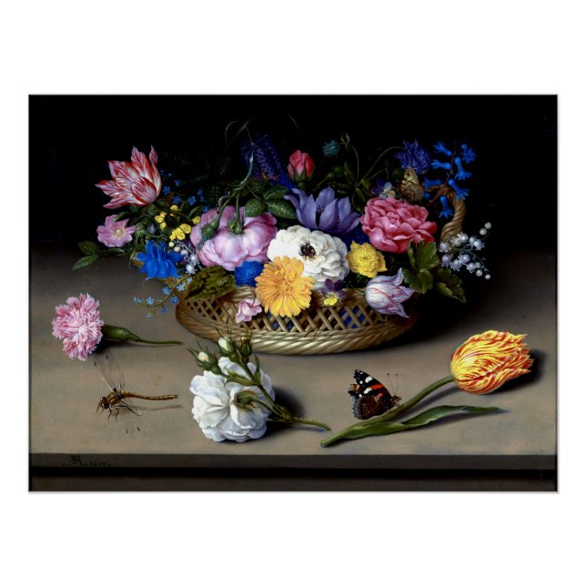 Fleur Encore Vie Classique Peinture Perfect Poster (Devant)