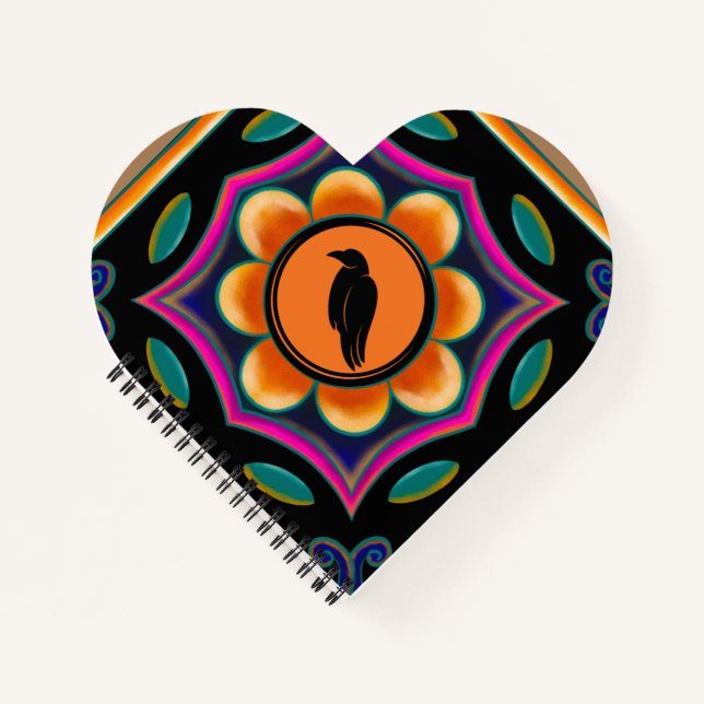 Fleur et Carnet corbeau (Devant)