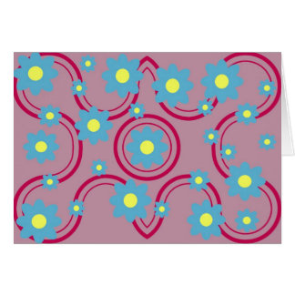Fleur et carte de remous