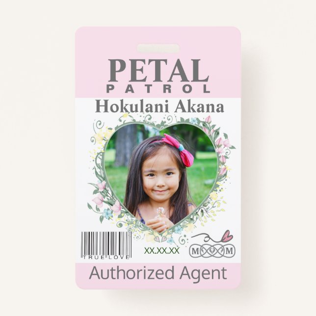 fleur Fille Pétale Patrol Badge blush (Devant)