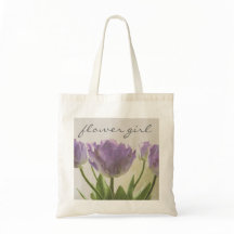Fleur fille sac fourre-tout avec tulipe mariage vi