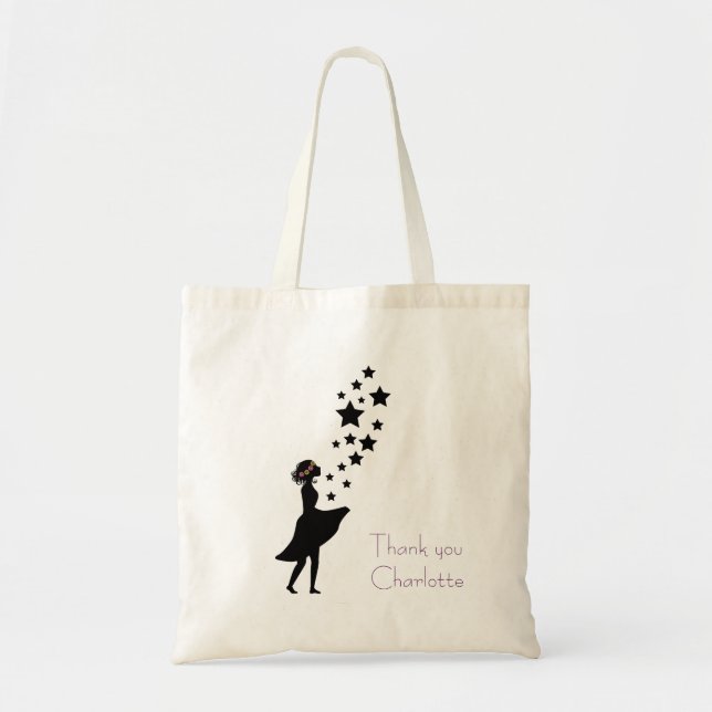 Fleur fille Silhouette petit sac (Devant)