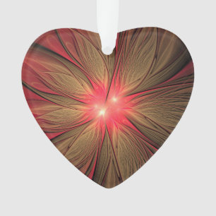 Fleur fractale de fansy rouge