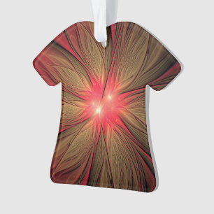 Fleur fractale de fansy rouge