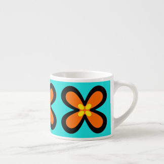 fleur graphique audacieuse CaféOlé 6oz. tasse de