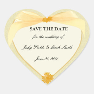 Fleur Jaune Enregistrer Les Stickers Date