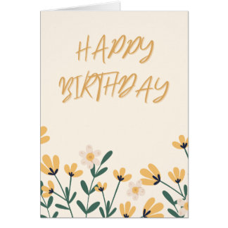 Fleur Jaune - Joyeux anniversaire