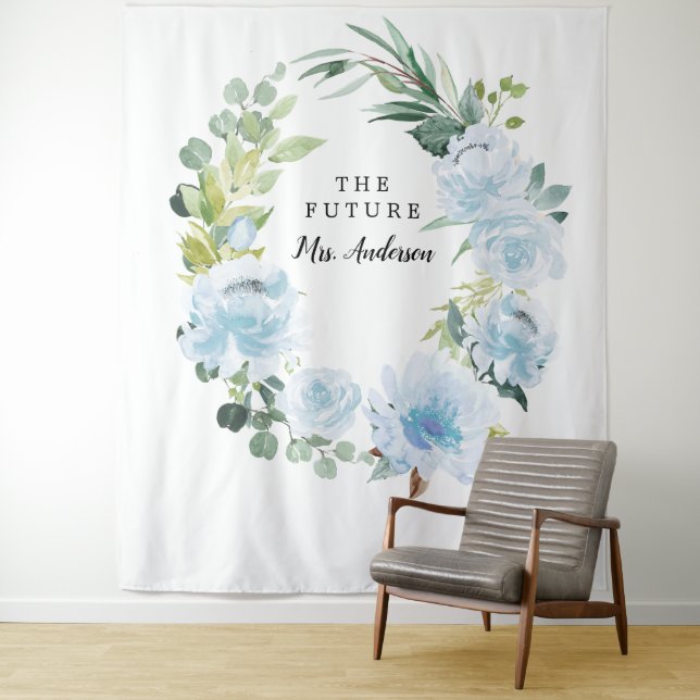 Fleur Jolie Hübsch Floral Bridal Backdrop Wandteppich (Beispiel)