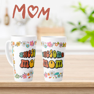 Fleur Latte Mug de puissance MOM 70 sur le thème