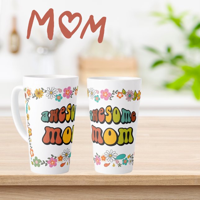 Fleur Latte Mug de puissance MOM 70 sur le thème (Créateur téléchargé)