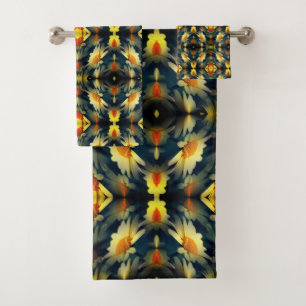 Fleur marguerite jaune Abstrait