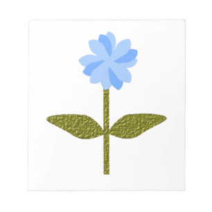 Fleur marguerite Passez Bleu Bloc-notes