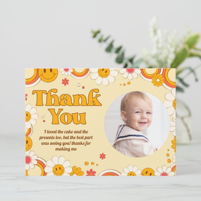 Fleur marguerite Super Anniversaire Carte de remer (Debout devant)