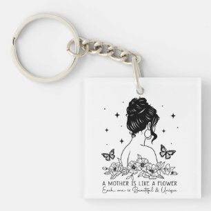 Fleur minimaliste moderne personnalisée pour la fê