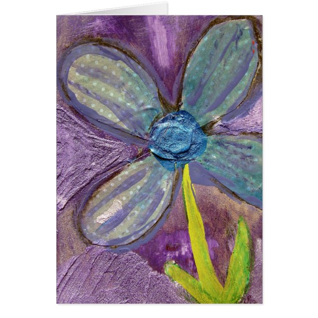 Fleur multimédia mixte (Devant)