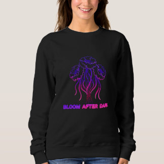 Fleur néon rose - Sweatshirt d'art