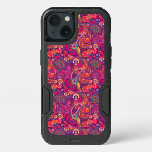 Fleur noire : Motif de jardin rose artistique