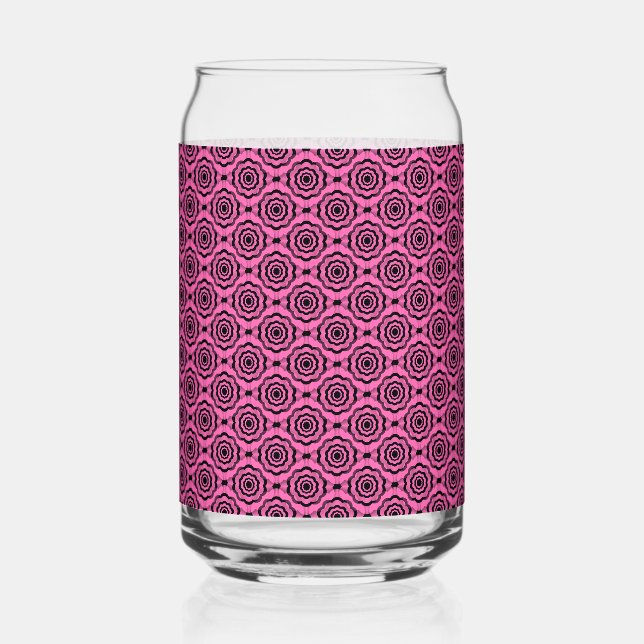 Fleur noire rose Motif sans couture (Recto)