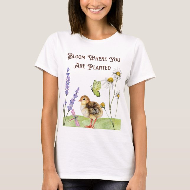 Fleur où vous êtes planté : T-shirt fleur (Devant)