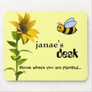 Fleur où vous êtes plantés… TAPIS DE SOURIS