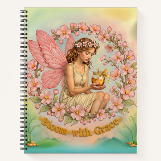 Fleur paisible avec Carnet de grâce