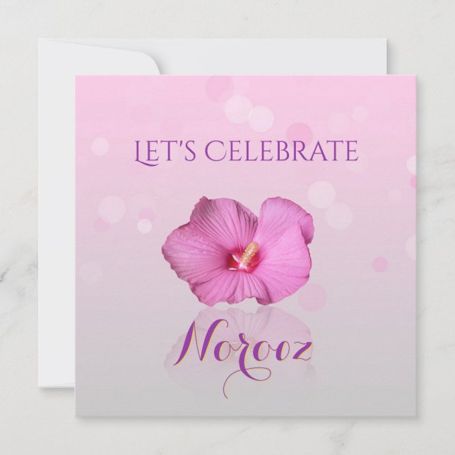 Fleur persane noble de nouvelle année - invitation (Devant)