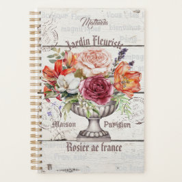 Fleur personnalisée Décor rustique en bois françai